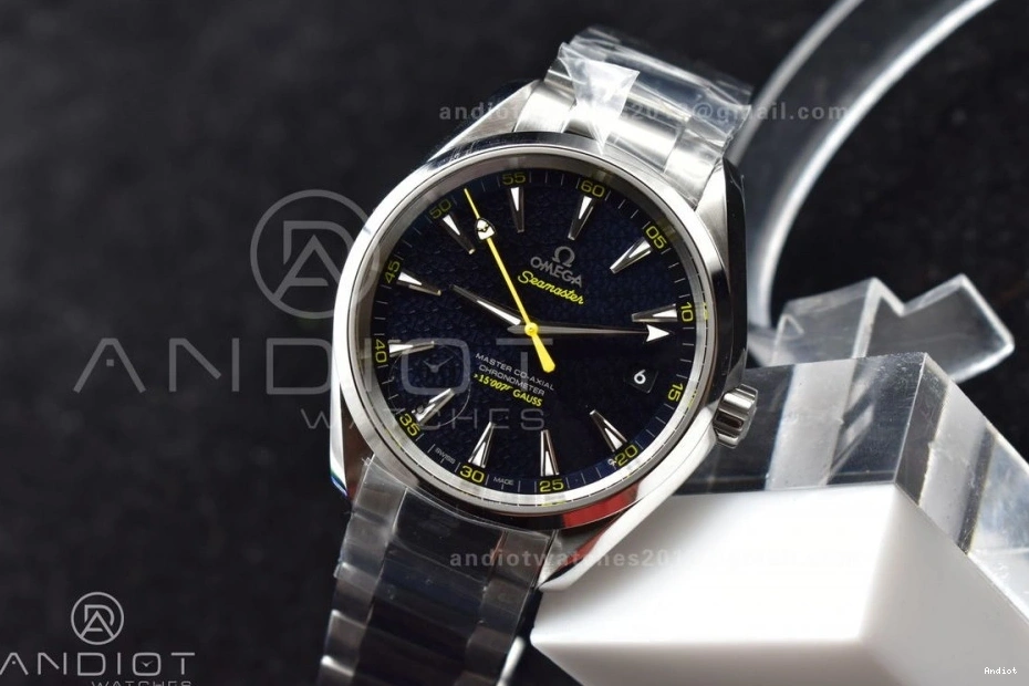 SS 150M 1:1 SS Terra Best A8500 Aqua Edition VSF Bracelet Dial Black On 1221